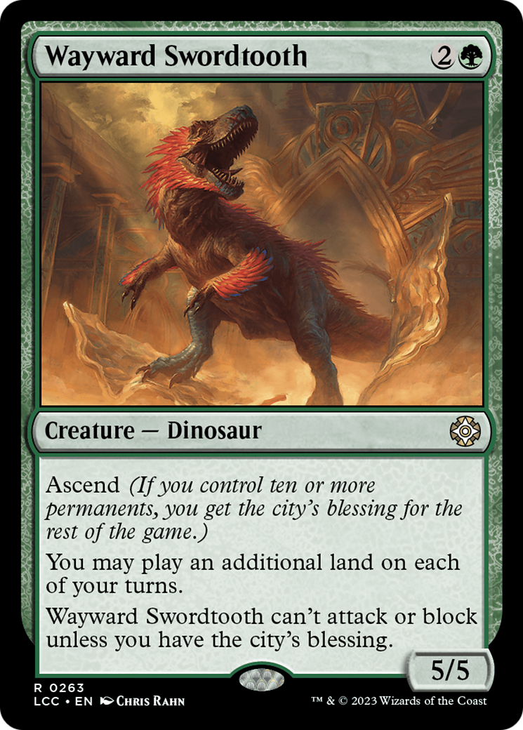 Wayward Swordtooth [The Lost Caverns of Ixalan Commander] | Nerdhalla Games