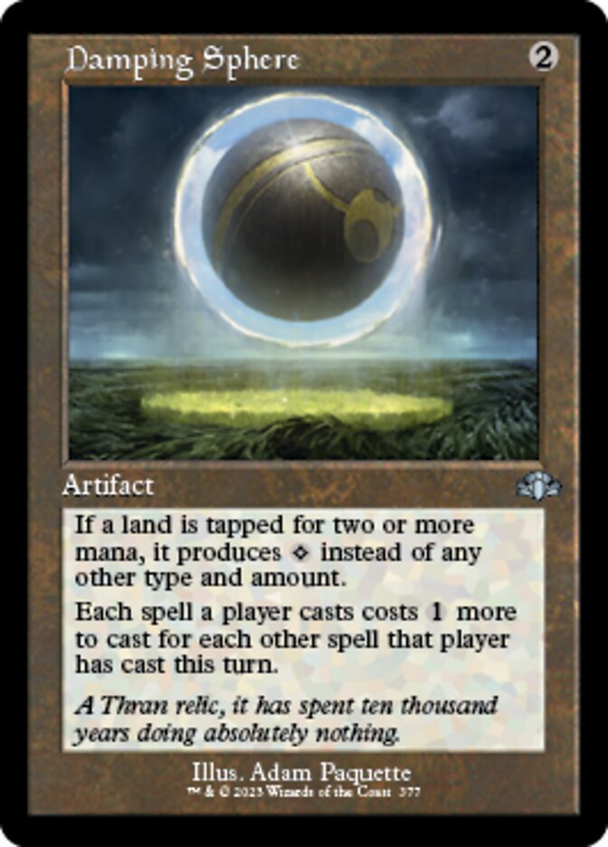 Damping Sphere (Retro) [Dominaria Remastered] | Nerdhalla Games