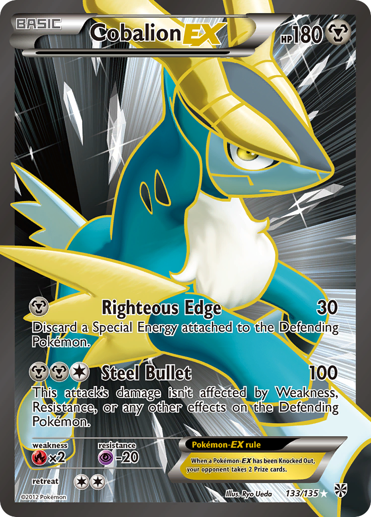 Cobalion EX (133/135) [Black & White: Plasma Storm] | Nerdhalla Games