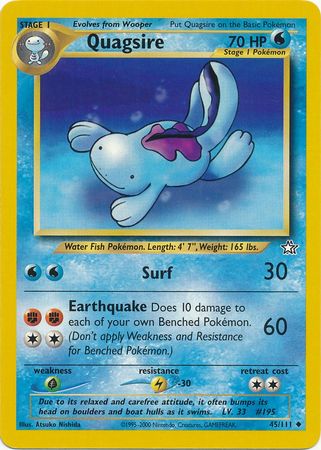 Quagsire (45/111) [Neo Genesis Unlimited] | Nerdhalla Games