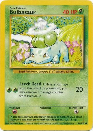 Bulbasaur (44/102) [Base Set Unlimited] | Nerdhalla Games