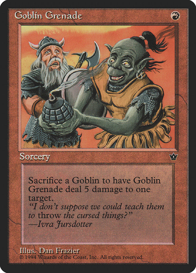 Goblin Grenade (Dan Frazier) [Fallen Empires] | Nerdhalla Games