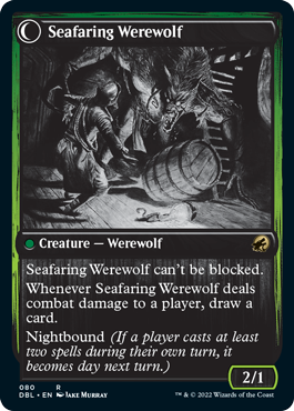 Suspicious Stowaway // Seafaring Werewolf [Innistrad: Double Feature] | Nerdhalla Games