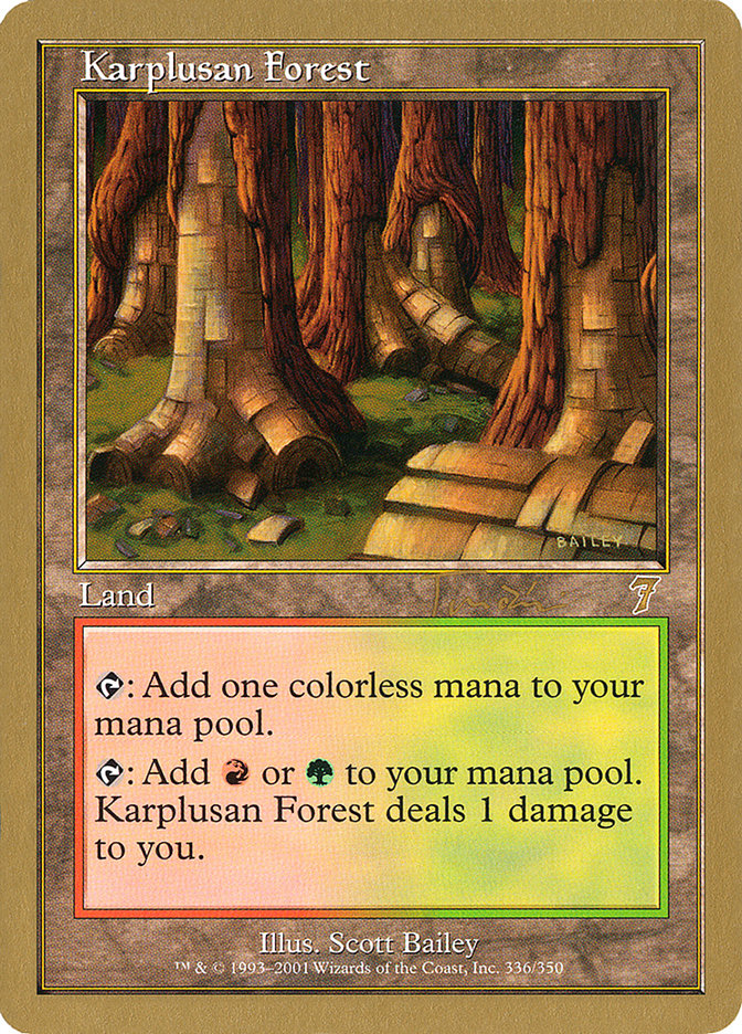 Karplusan Forest (Jan Tomcani) [World Championship Decks 2001] | Nerdhalla Games