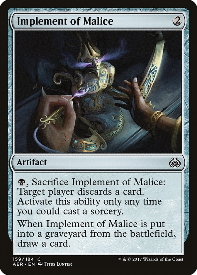 Implement of Malice [Aether Revolt] | Nerdhalla Games