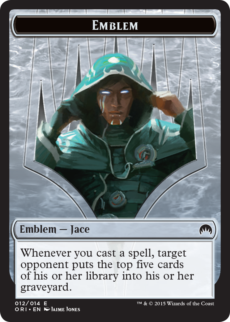 Pest // Jace, Telepath Unbound Emblem Double-Sided Token [Secret Lair: From Cute to Brute Tokens] | Nerdhalla Games