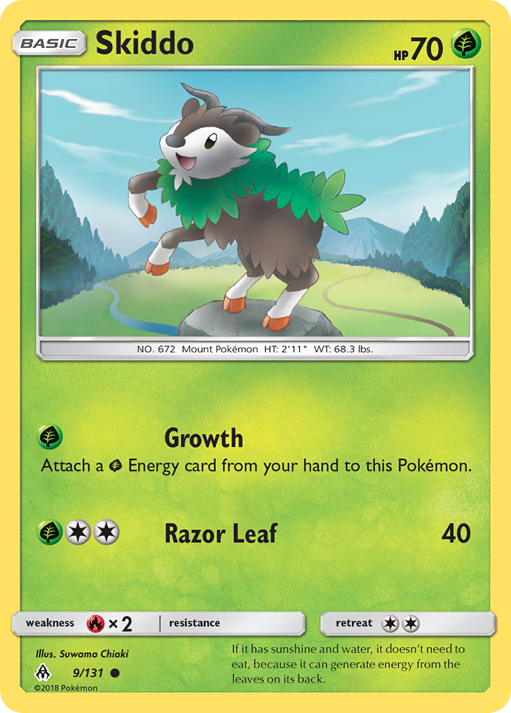 Skiddo (9/131) [Sun & Moon: Forbidden Light] | Nerdhalla Games