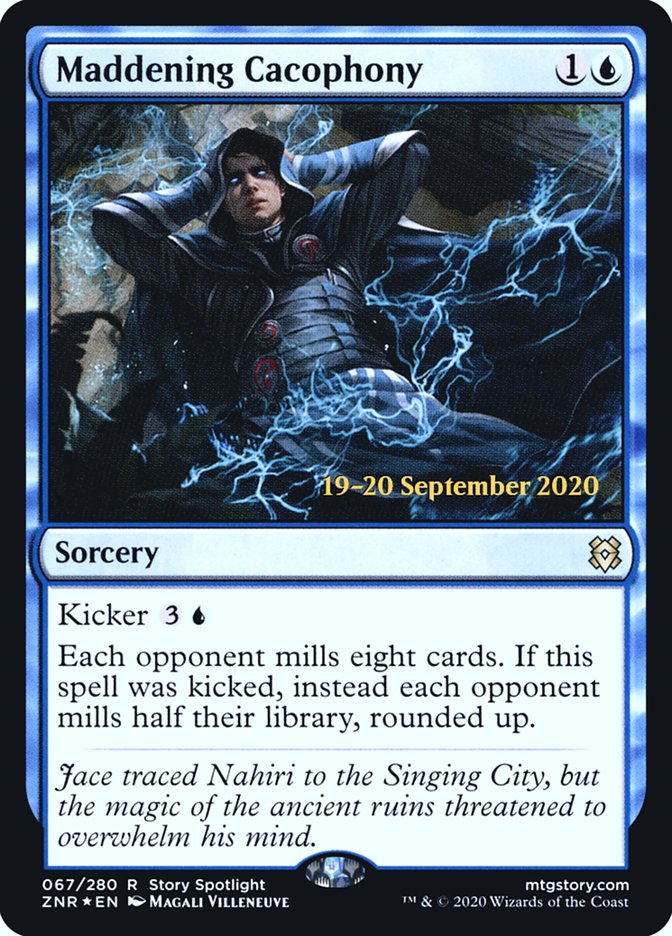 Maddening Cacophony  [Zendikar Rising Prerelease Promos] | Nerdhalla Games