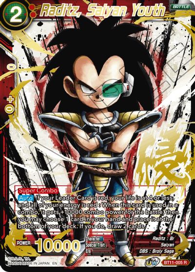 Raditz, Saiyan Youth (Alternate Art) [BT11-005] | Nerdhalla Games