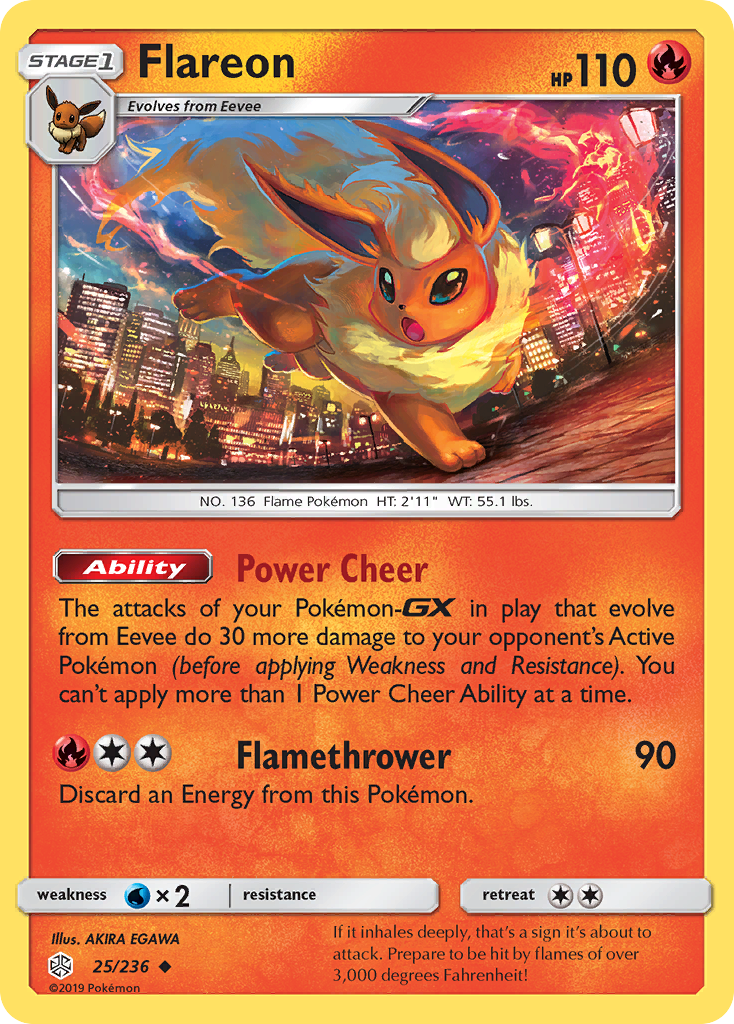 Flareon (25/236) [Sun & Moon: Cosmic Eclipse] | Nerdhalla Games