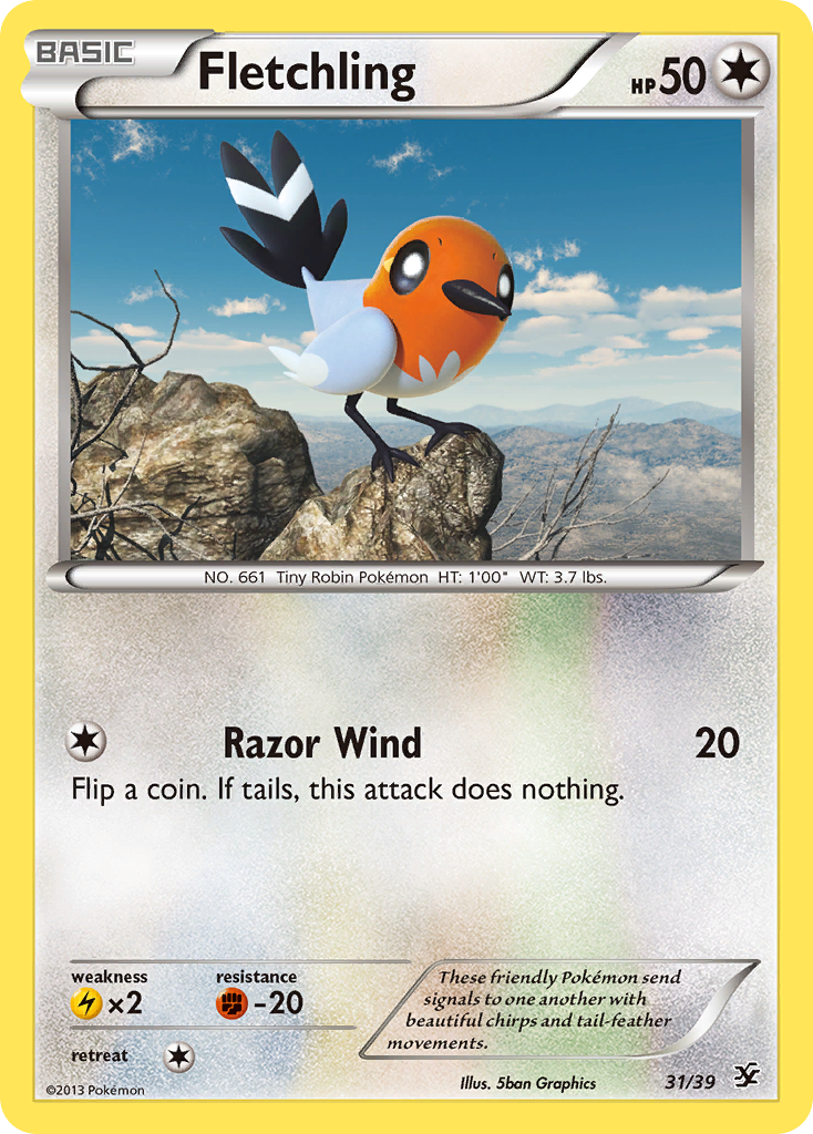 Fletchling (31/39) [XY: Kalos Starter Set] | Nerdhalla Games