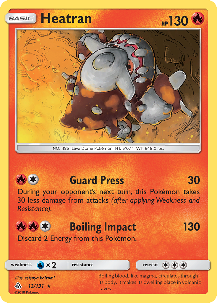 Heatran (13/131) [Sun & Moon: Forbidden Light] | Nerdhalla Games