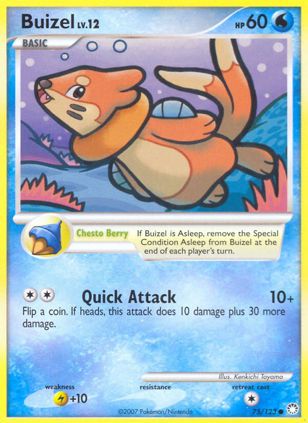 Buizel (75/123) [Diamond & Pearl: Mysterious Treasures] | Nerdhalla Games