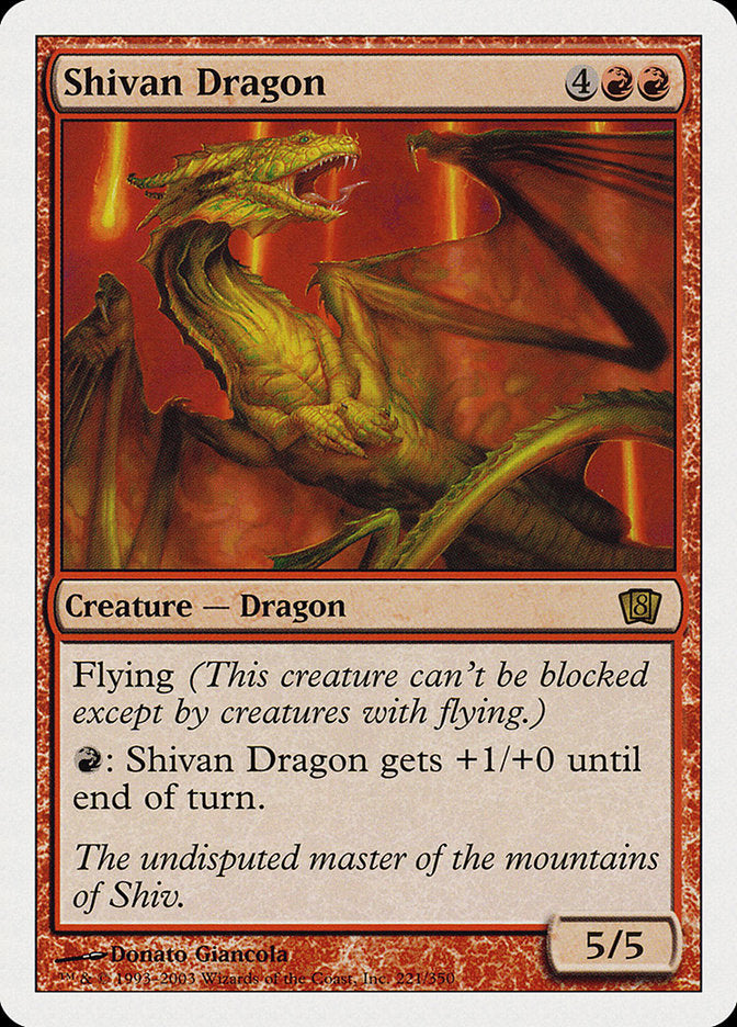 Shivan Dragon [Eighth Edition] | Nerdhalla Games