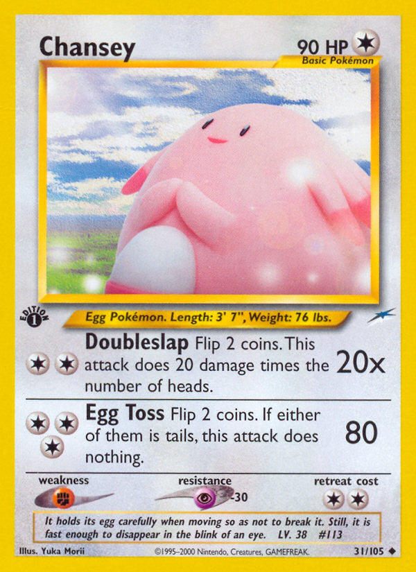 Chansey (31/105) [Neo Destiny 1st Edition] | Nerdhalla Games