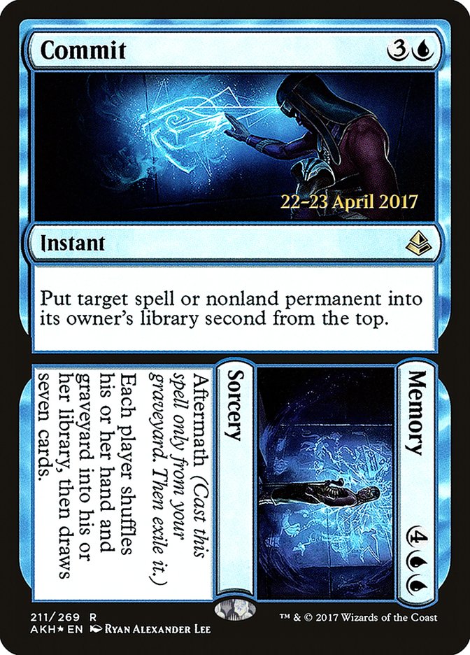 Commit // Memory  [Amonkhet Prerelease Promos] | Nerdhalla Games