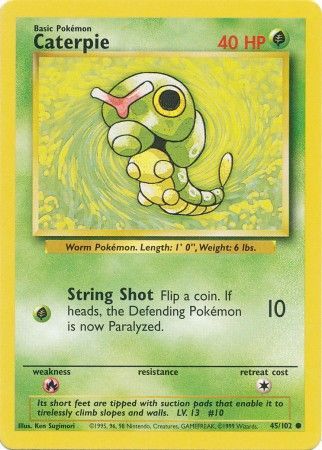 Caterpie (45/102) [Base Set Unlimited] | Nerdhalla Games