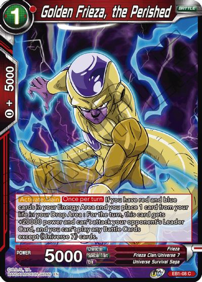 Golden Frieza, the Perished (EB1-08) [Battle Evolution Booster] | Nerdhalla Games