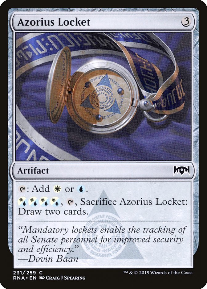 Azorius Locket [Ravnica Allegiance] | Nerdhalla Games