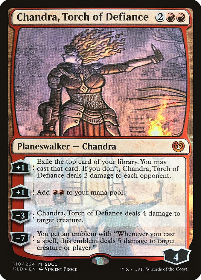 Chandra, Torch of Defiance [San Diego Comic-Con 2017] | Nerdhalla Games