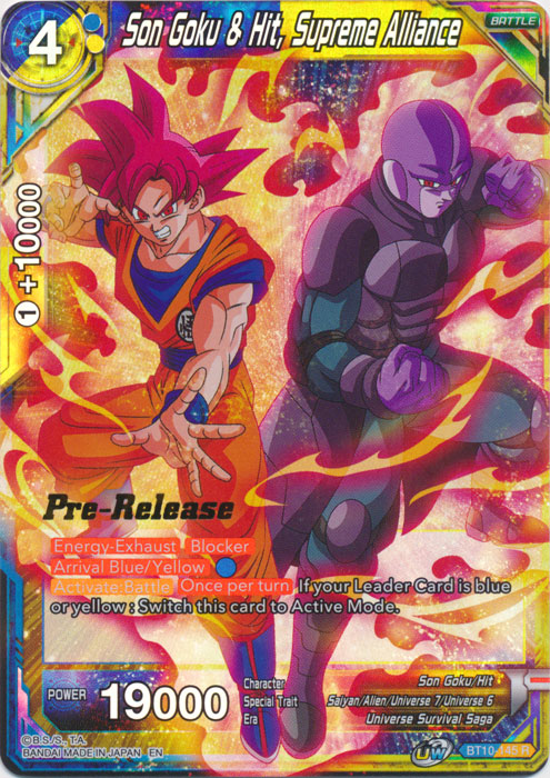 Son Goku & Hit, Supreme Alliance (BT10-145) [Rise of the Unison Warrior Prerelease Promos] | Nerdhalla Games