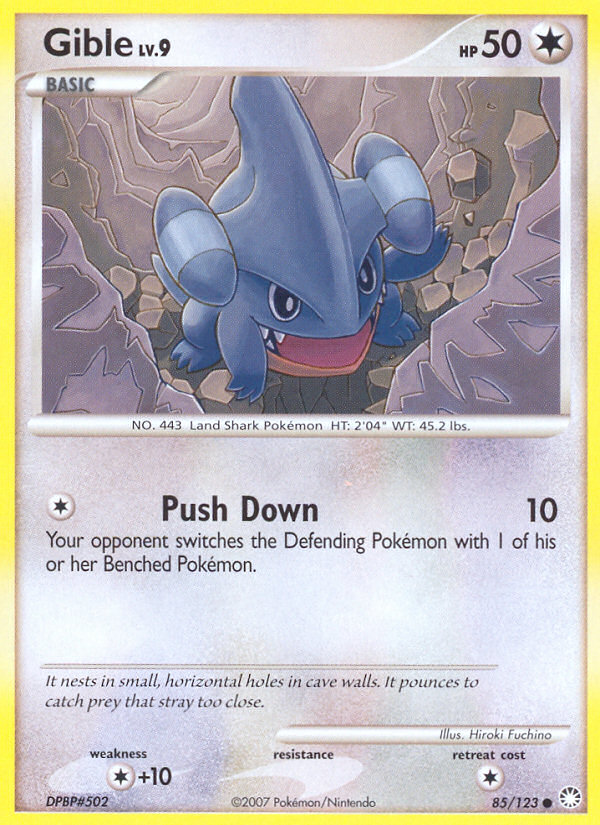 Gible (85/123) [Diamond & Pearl: Mysterious Treasures] | Nerdhalla Games