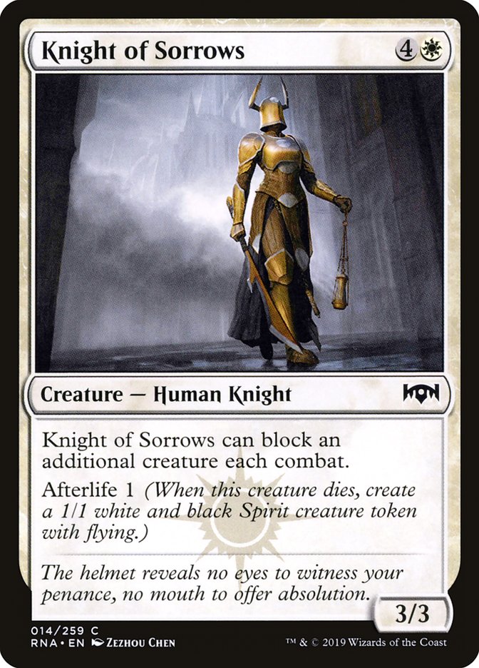 Knight of Sorrows [Ravnica Allegiance] | Nerdhalla Games