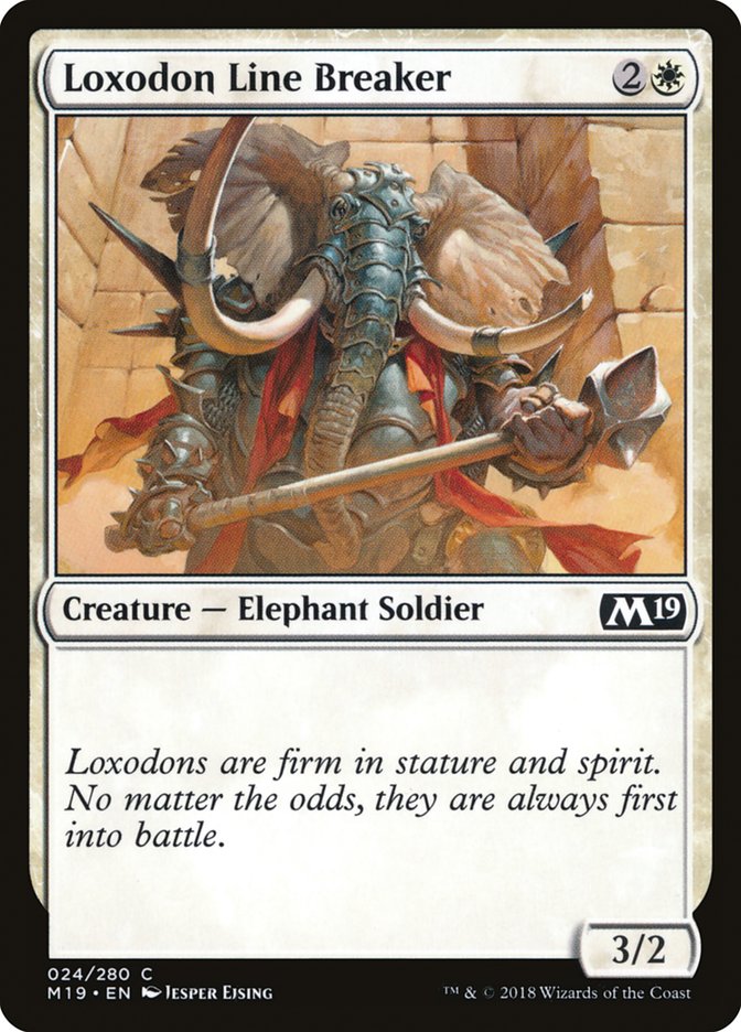 Loxodon Line Breaker [Core Set 2019] | Nerdhalla Games