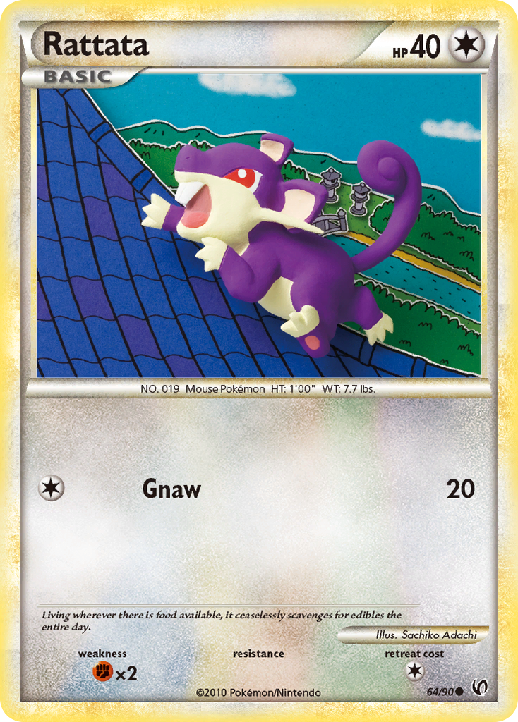 Rattata (64/90) [HeartGold & SoulSilver: Undaunted] | Nerdhalla Games