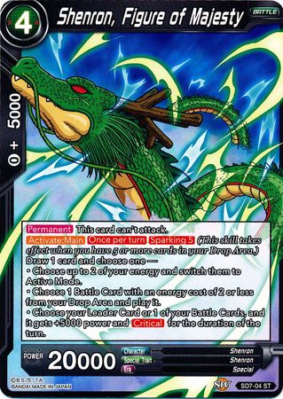 Shenron, Figure of Majesty (Starter Deck - Shenron's Advent) (SD7-04) [Miraculous Revival] | Nerdhalla Games