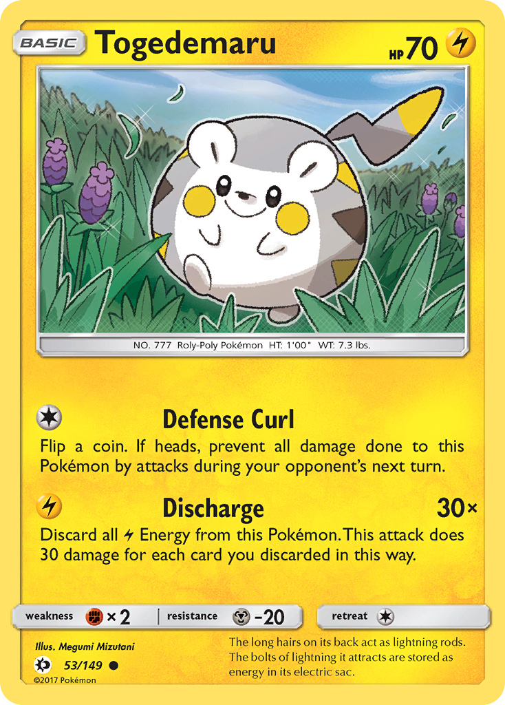 Togedemaru (53/149) [Sun & Moon: Base Set] | Nerdhalla Games