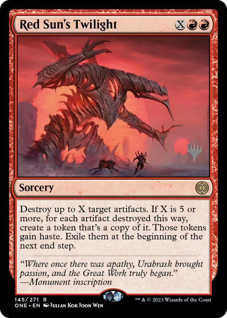 Red Sun's Twilight (Promo Pack) [Phyrexia: All Will Be One Promos] | Nerdhalla Games