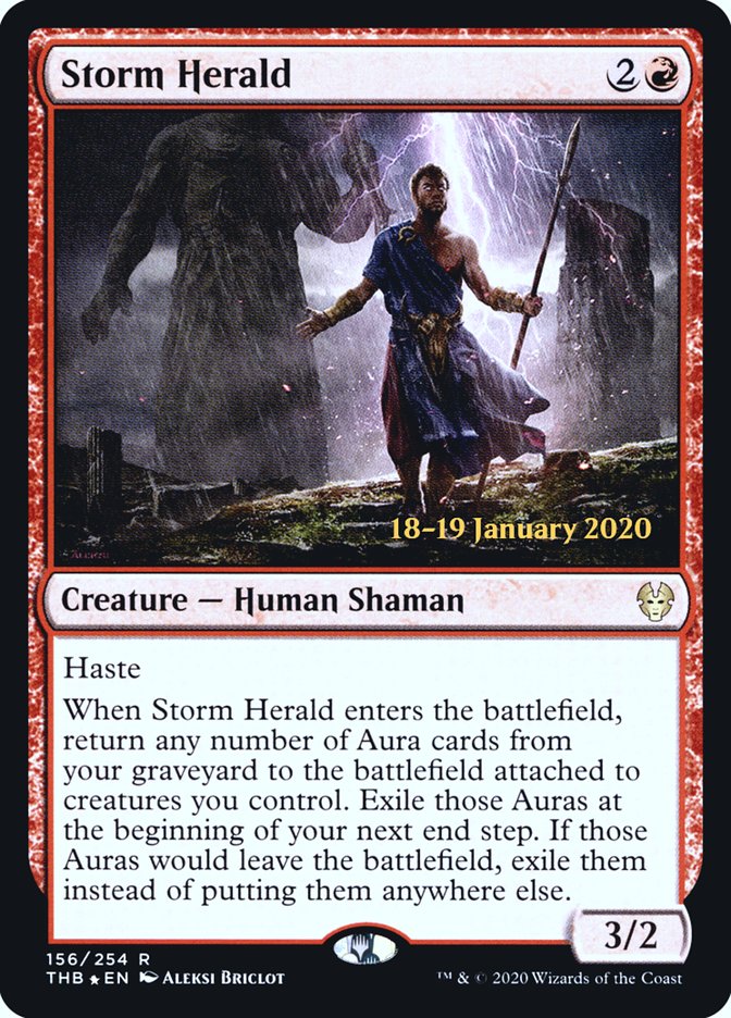 Storm Herald [Theros Beyond Death Prerelease Promos] | Nerdhalla Games