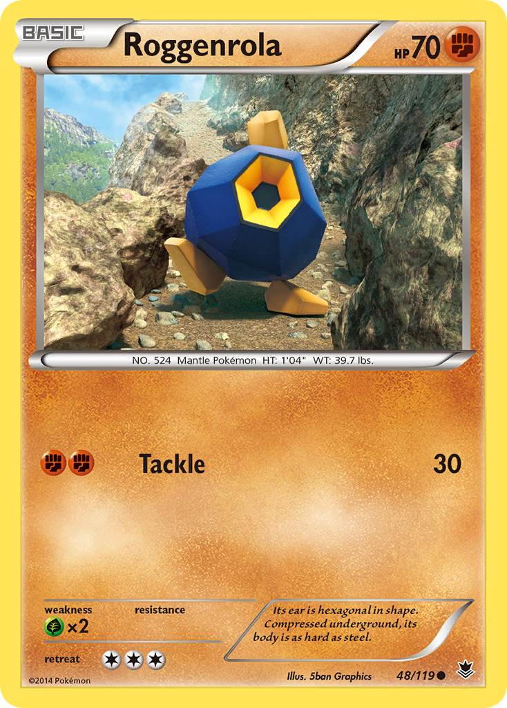 Roggenrola (48/119) [XY: Phantom Forces] | Nerdhalla Games