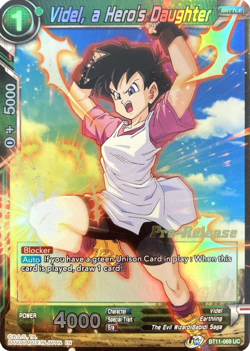 Videl, a Hero's Daughter (BT11-069) [Vermilion Bloodline Prerelease Promos] | Nerdhalla Games