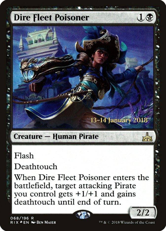 Dire Fleet Poisoner [Rivals of Ixalan Prerelease Promos] | Nerdhalla Games