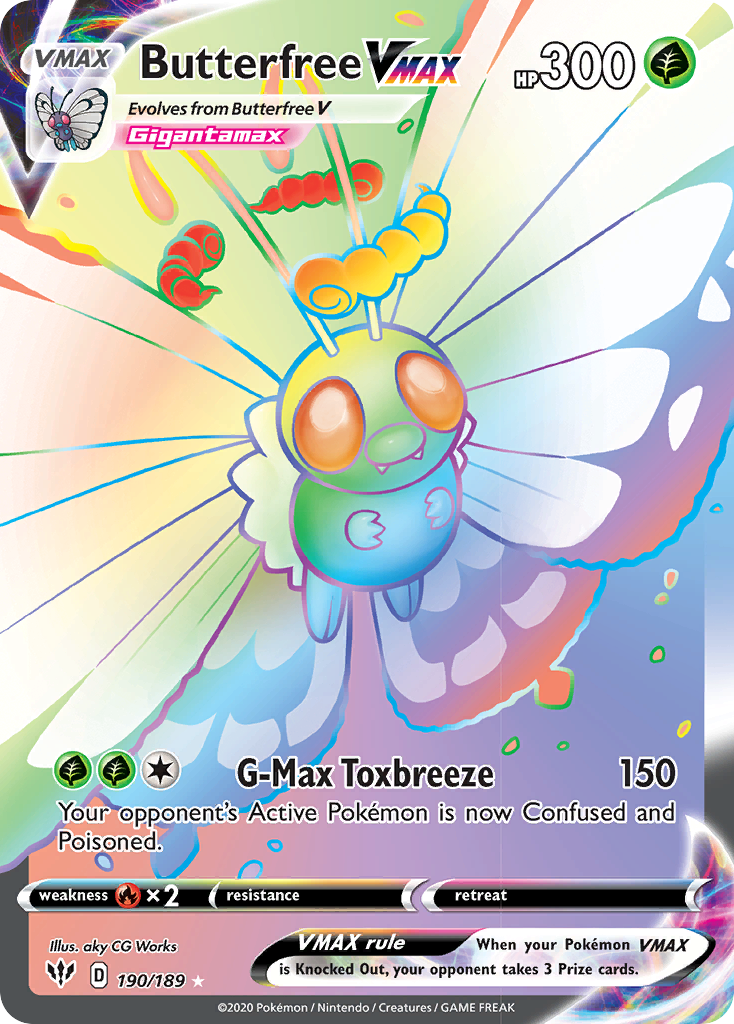 Butterfree VMAX (190/189) [Sword & Shield: Darkness Ablaze] | Nerdhalla Games