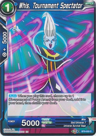 Whis, Tournament Spectator [BT9-033] | Nerdhalla Games