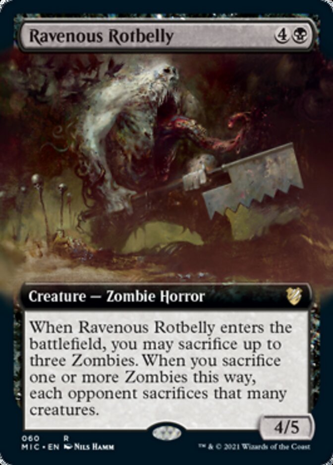 Ravenous Rotbelly (Extended) [Innistrad: Midnight Hunt Commander] | Nerdhalla Games