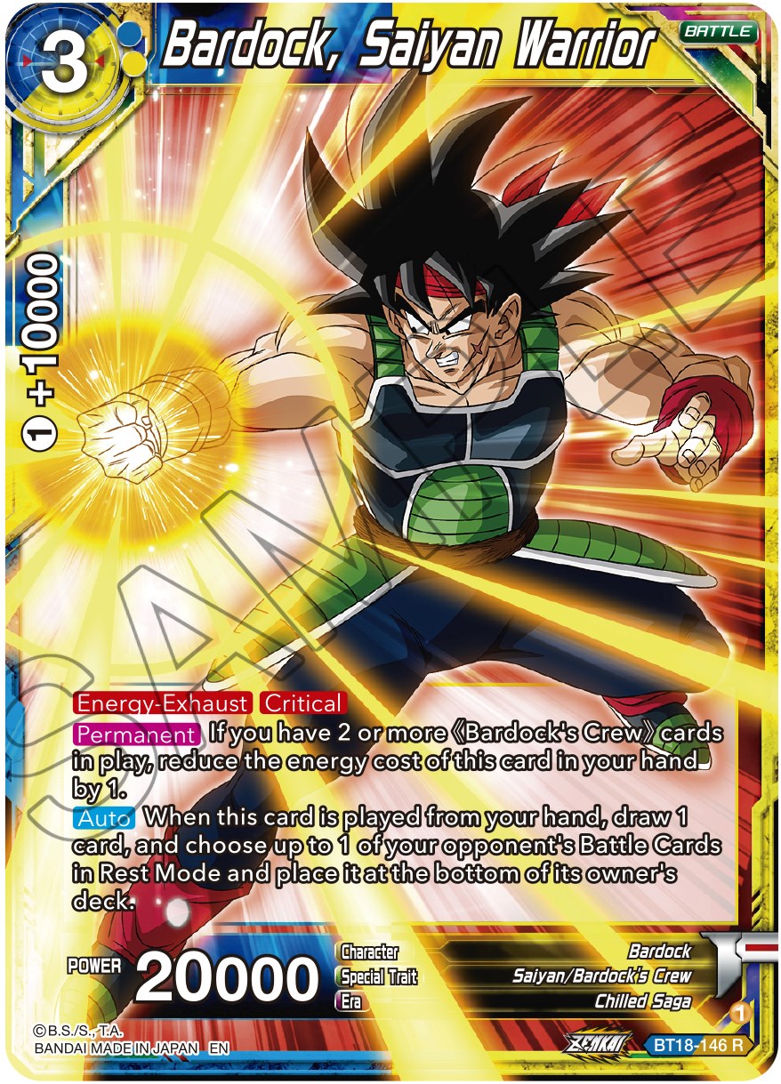 Bardock, Saiyan Warrior (BT18-146) [Dawn of the Z-Legends] | Nerdhalla Games