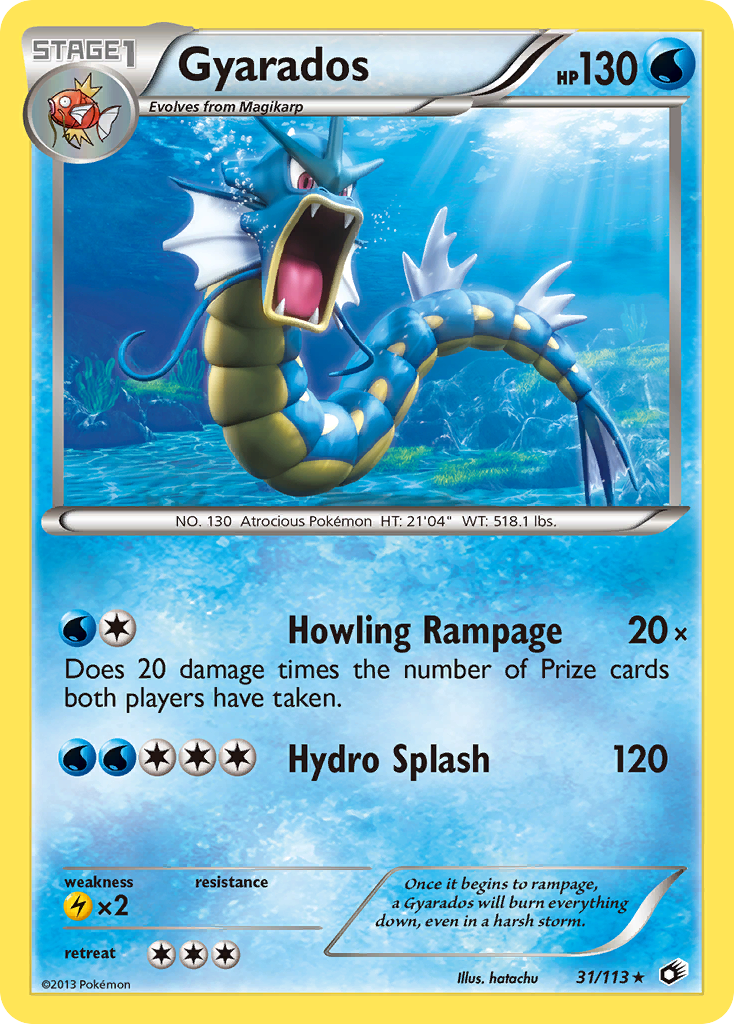 Gyarados (31/113) [Black & White: Legendary Treasures] | Nerdhalla Games