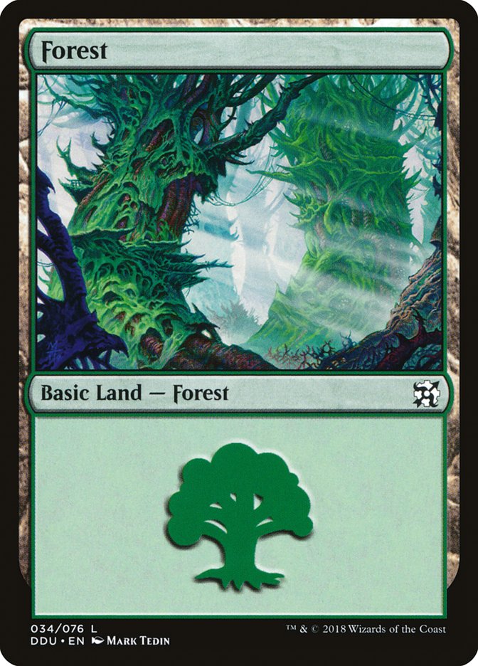 Forest (34) [Duel Decks: Elves vs. Inventors] | Nerdhalla Games