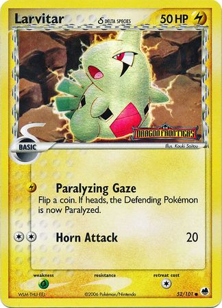 Larvitar (52/101) (Delta Species) (Stamped) [EX: Dragon Frontiers] | Nerdhalla Games