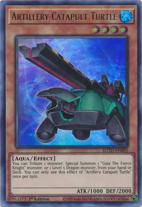 Artillery Catapult Turtle [ROTD-EN003] Ultra Rare | Nerdhalla Games