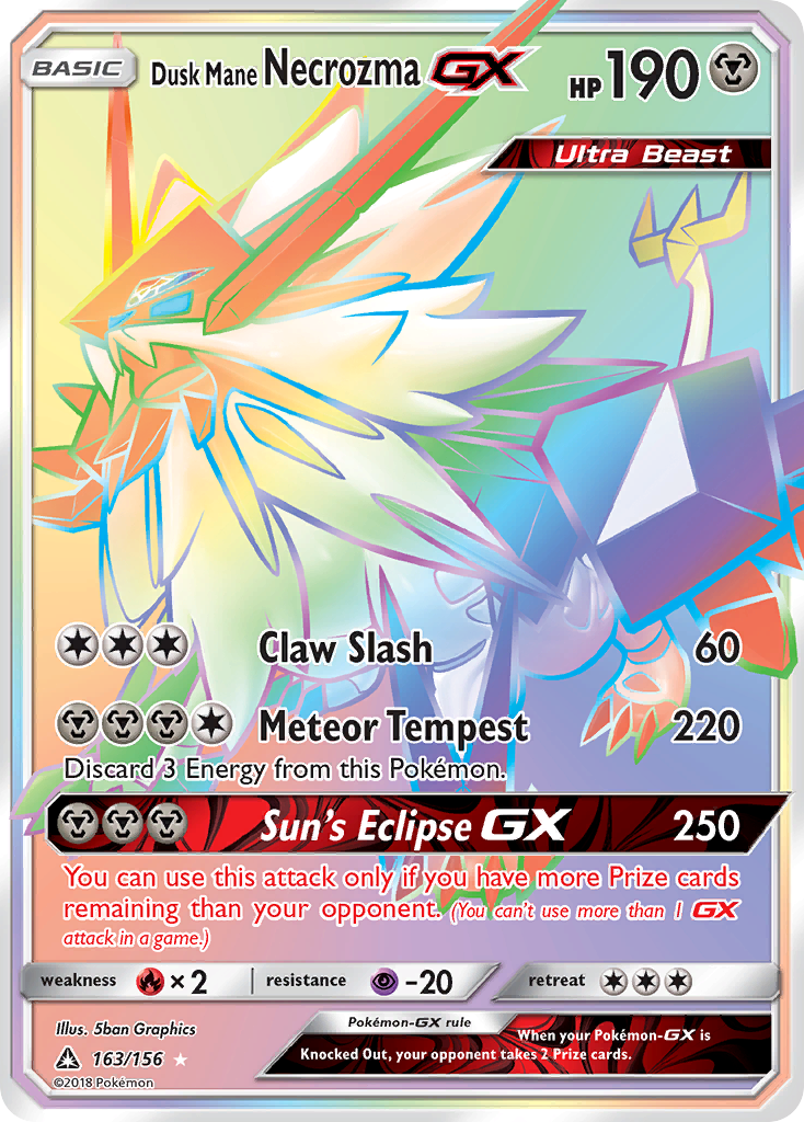 Dusk Mane Necrozma GX (163/156) [Sun & Moon: Ultra Prism] | Nerdhalla Games