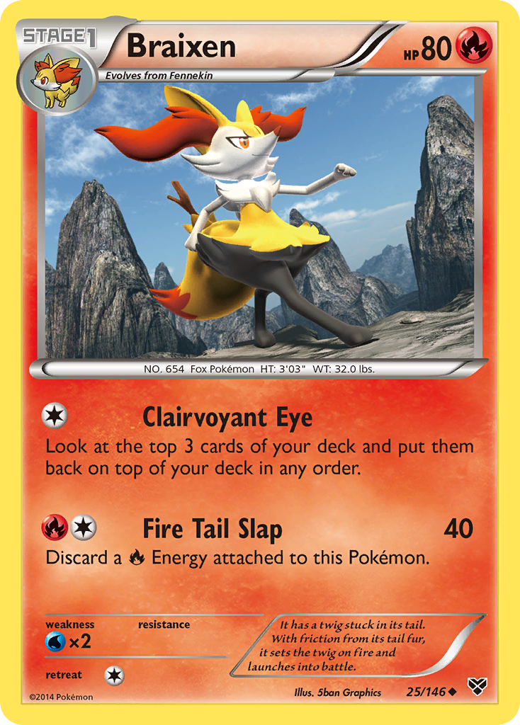 Braixen (25/146) [XY: Base Set] | Nerdhalla Games