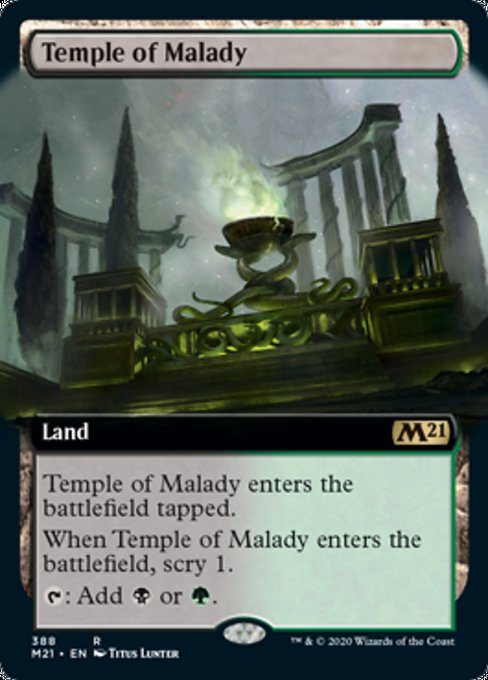 Temple of Malady (Extended Art) [Core Set 2021] | Nerdhalla Games