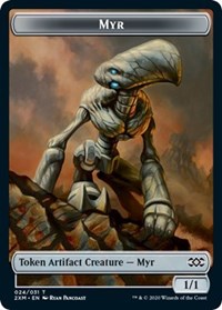 Myr (024) // Thopter (008) Double-sided Token [Double Masters Tokens] | Nerdhalla Games