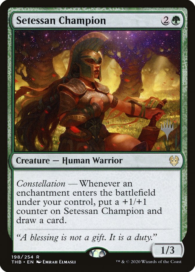 Setessan Champion (Promo Pack) [Theros Beyond Death Promos] | Nerdhalla Games