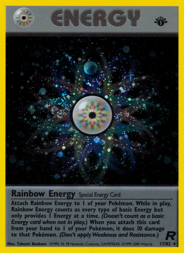 Rainbow Energy (17/82) [Team Rocket 1st Edition] | Nerdhalla Games